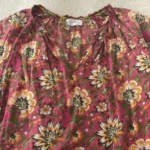 Velvet cotton batik top